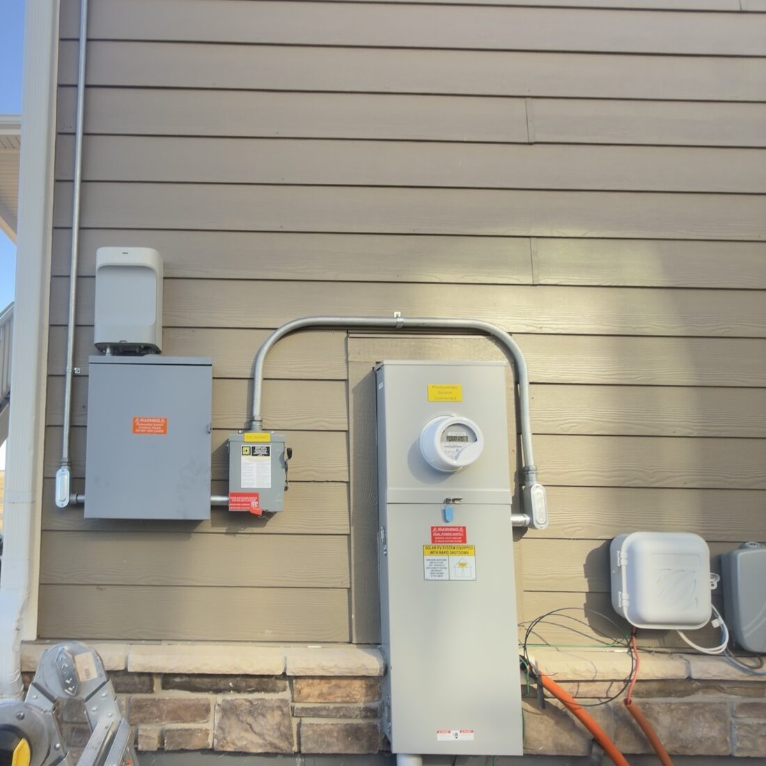 Solar electrical equipment and main disconnect